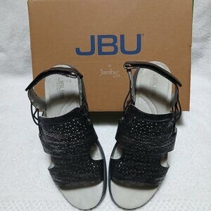 JBU by Jambu Francis Sandals in Black Shimmer -- NEW IN BOX -- Size 8.5W